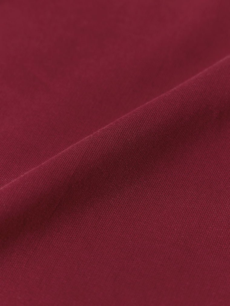 Solids: Crimson Lines Women Polo Dresses
