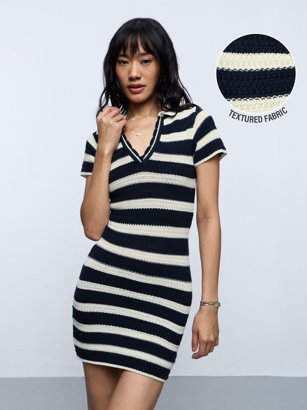 Polo Dress: Bleu Blanc Women Polo Dresses
