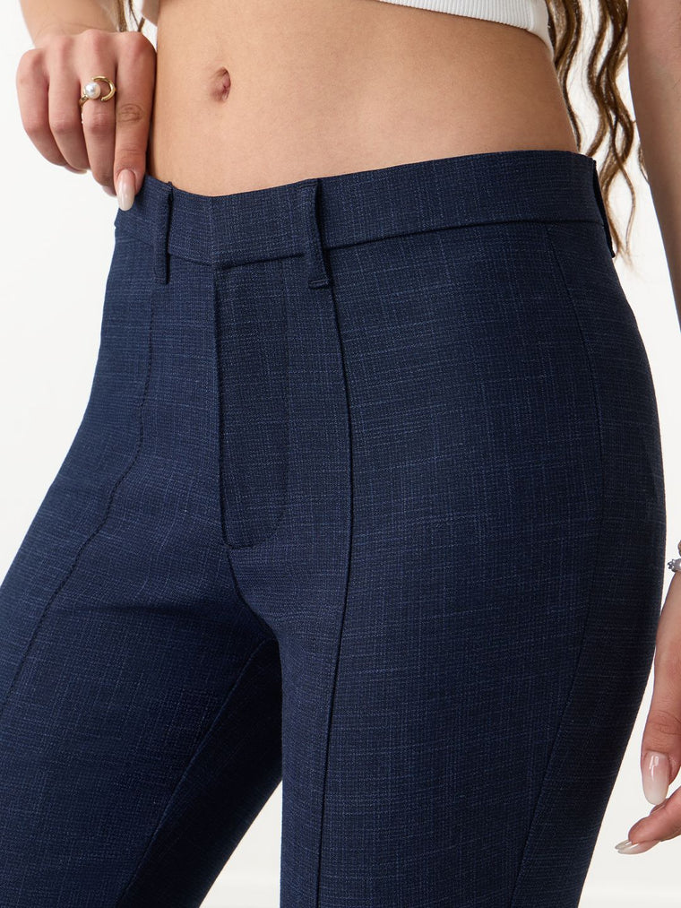 Solids: Regal Blue Women Bootcut Pants