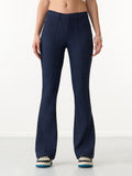 Solids: Regal Blue Women Bootcut Pants