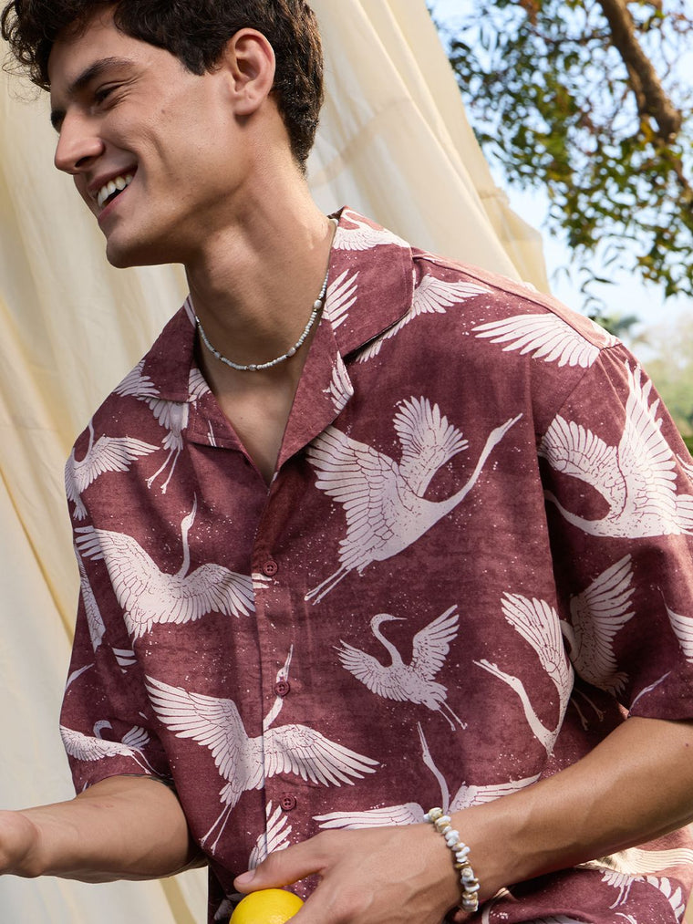 Casual Shirt: Birds Holiday Shirts
