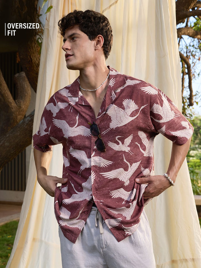 Casual Shirt: Birds Holiday Shirts