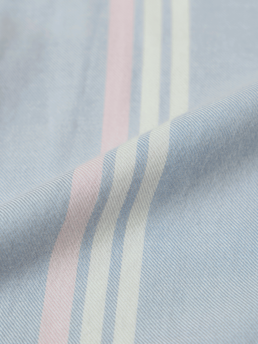 Stripes Shirt: Sky Blue Men Relaxed Shirts
