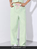 Plaid Lounge Pant: Sleepy Sage Women Lounge Pants