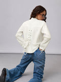 Classic Solids: Ivory Women Regular Shirts