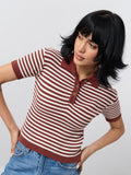 Cropped Polo Top: Fiery Women Cropped Polos