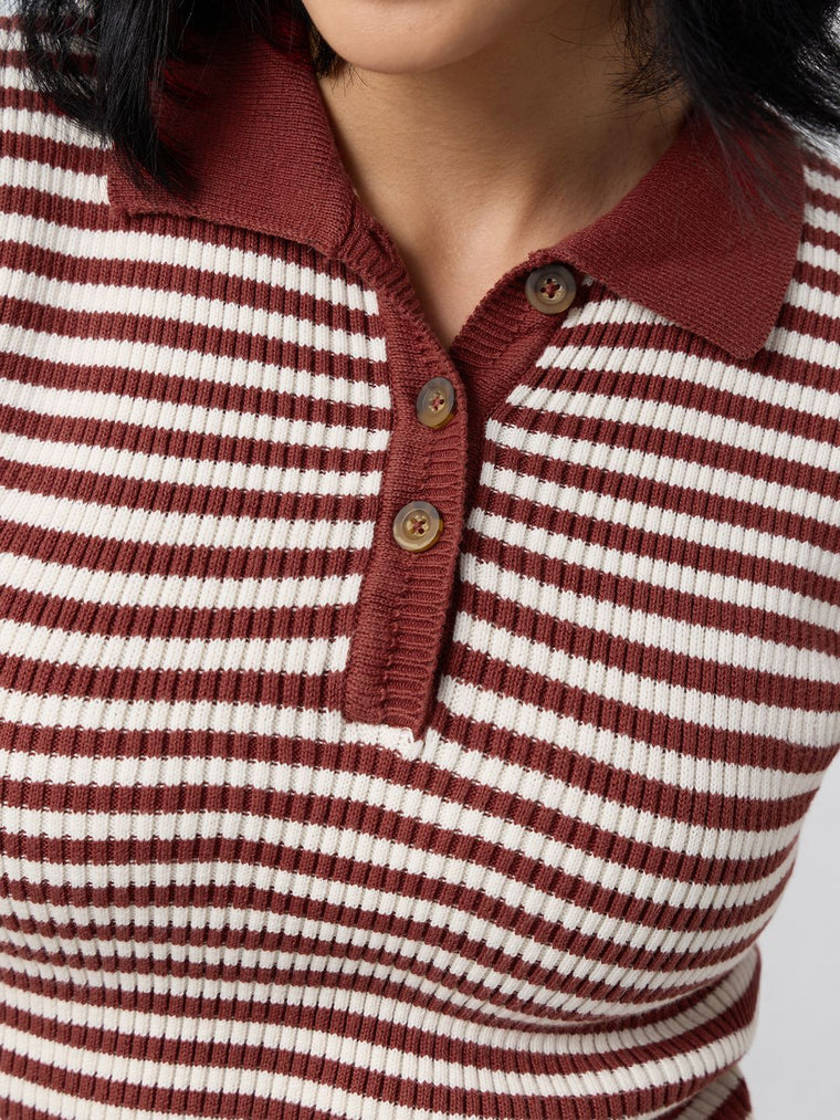 Cropped Polo Top: Fiery Women Cropped Polos