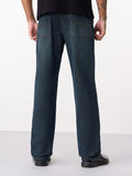 Straight-Fit Denim: Blue Horizon Men Straight Fit Jeans