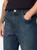 Straight-Fit Denim: Blue Horizon Men Straight Fit Jeans