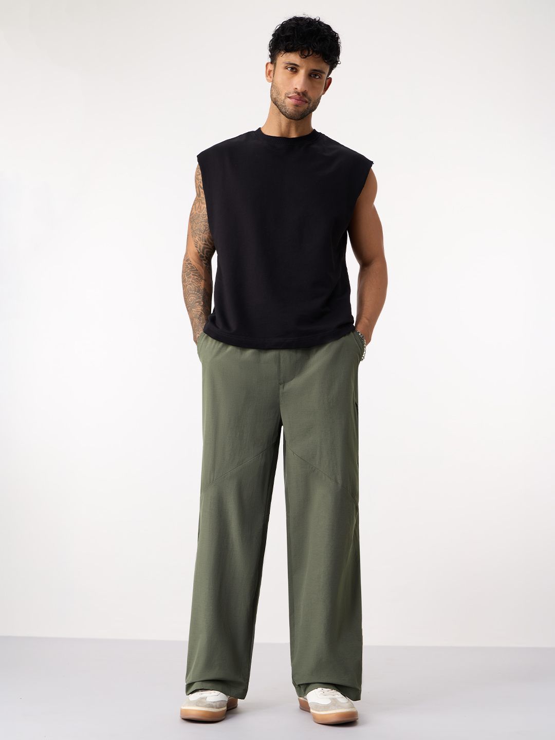 Airlight Utility Pants: Dusty Olive Men Pants