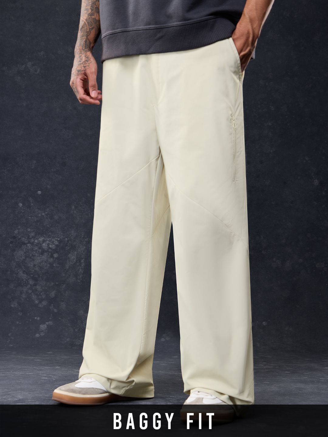 Airlight Utility Pants: Misty Grey Men Pants