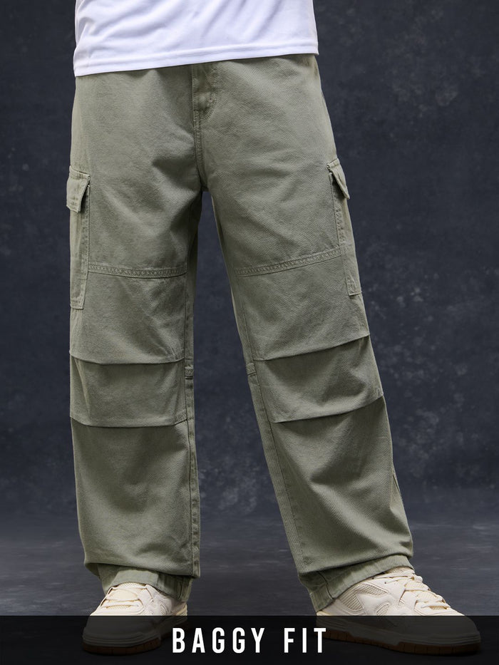 Cargo Denim: Willow Dust Men Cargo Jeans