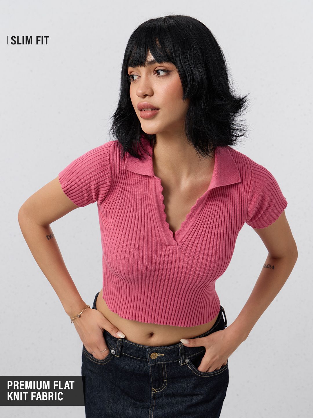 Essential Solids: Ruby Women Knit Tops