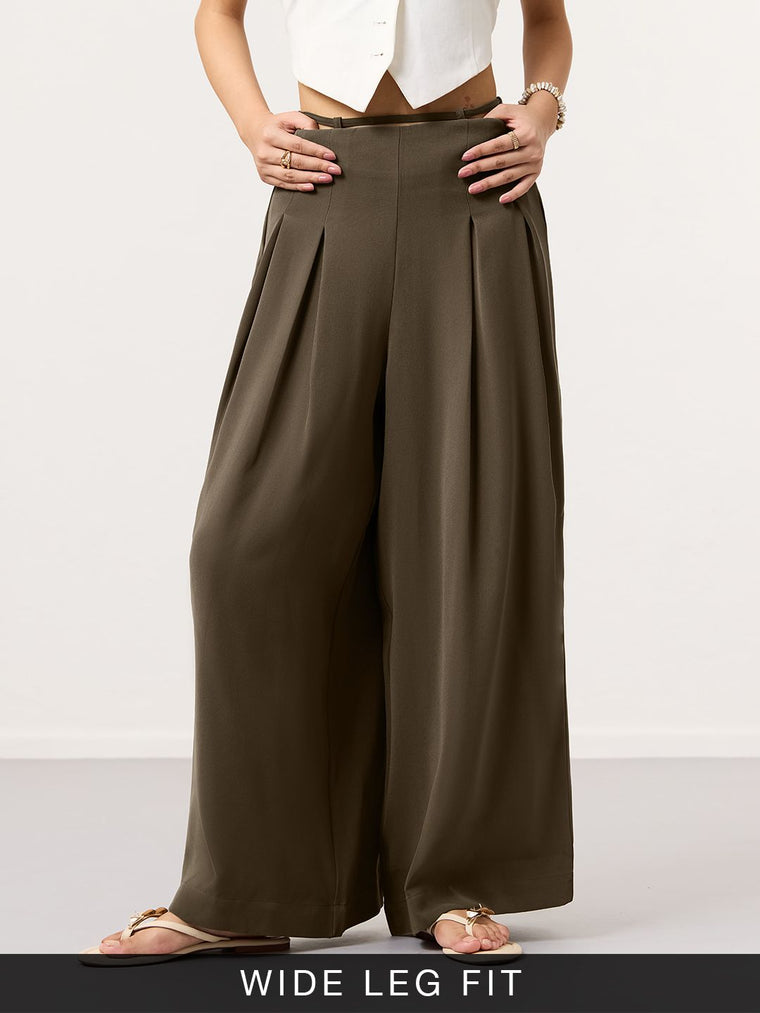 All-Day Pants: Autumn Sage Women Wide Pants