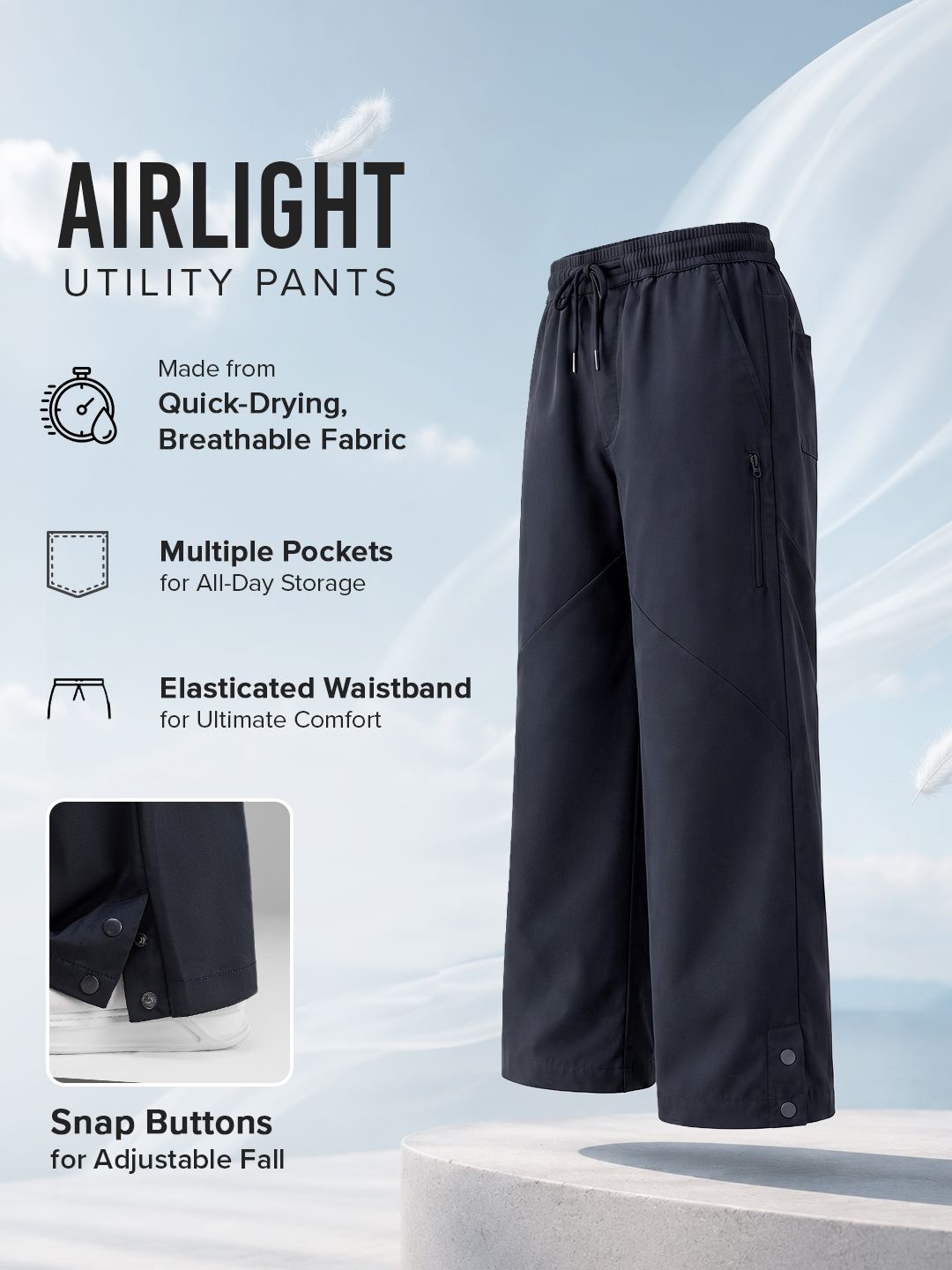 Airlight Utility Pants: Vintage Khaki Men Pants