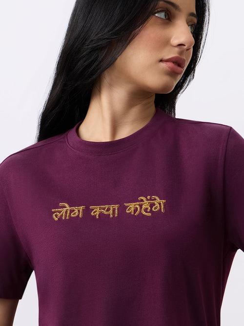 TSS Originals: Log Kya Kahenge Women Relaxed T-Shirts