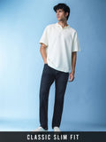 Classic Slim Fit Jeans: Dark Blue Men Classic Slim Fit Jeans