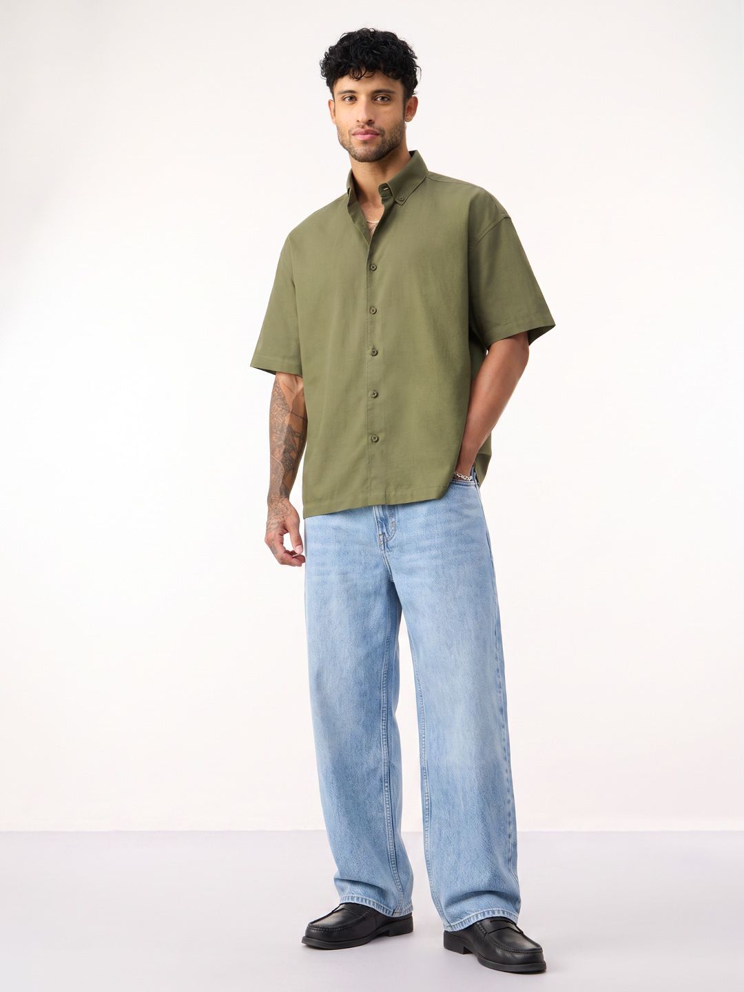 Cotton Linen: Cedar Cotton Linen Shirts
