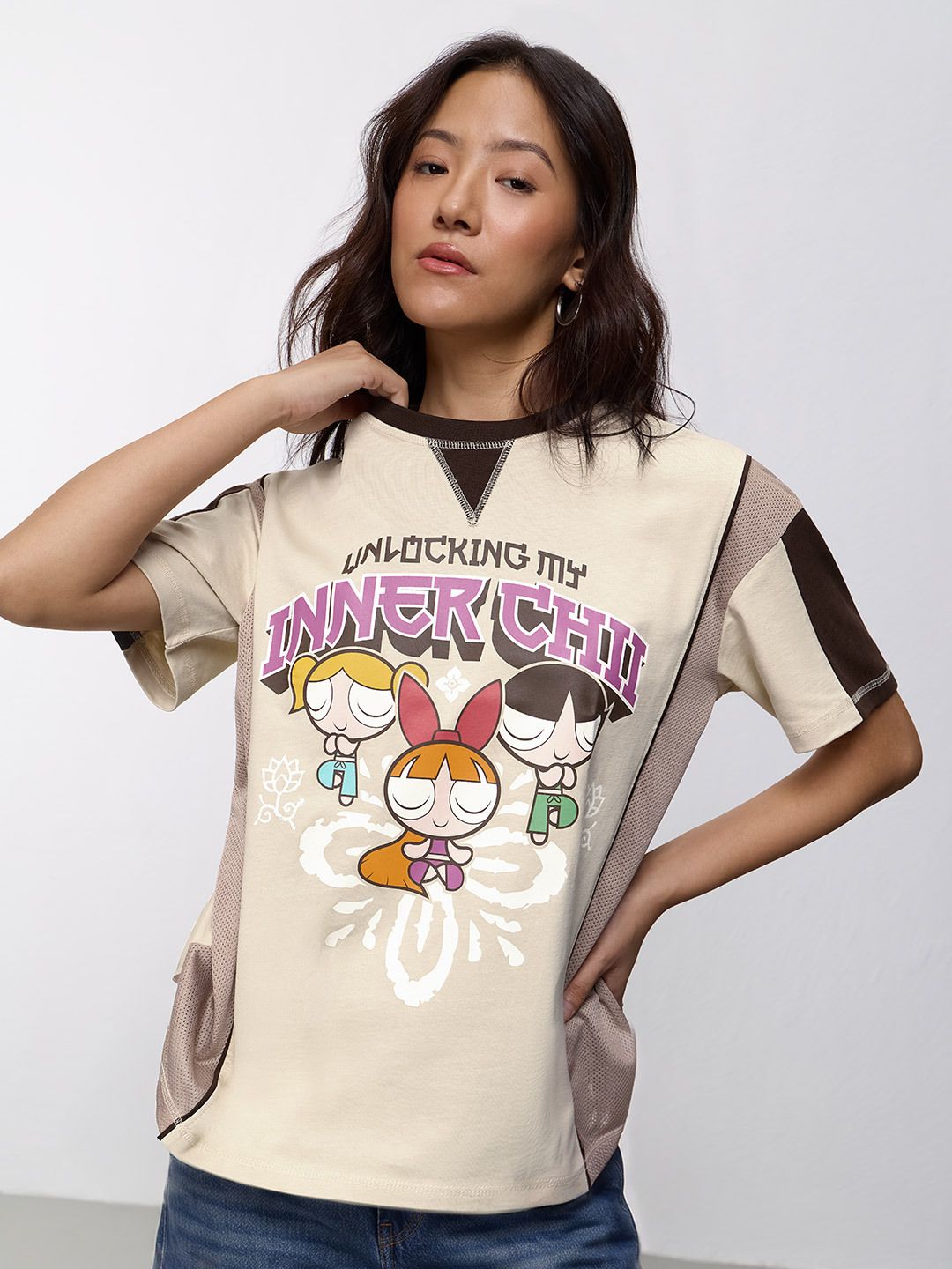 Powerpuff Girls: Inner Chi Women Oversized T-Shirts