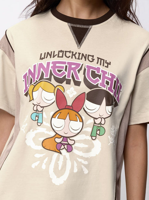 Powerpuff Girls: Inner Chi Women Oversized T-Shirts