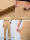 Premium Scuba Joggers: Biscuit Brown Women Slim Joggers