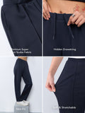Premium Scuba Joggers: Navy Blue Women Slim Joggers