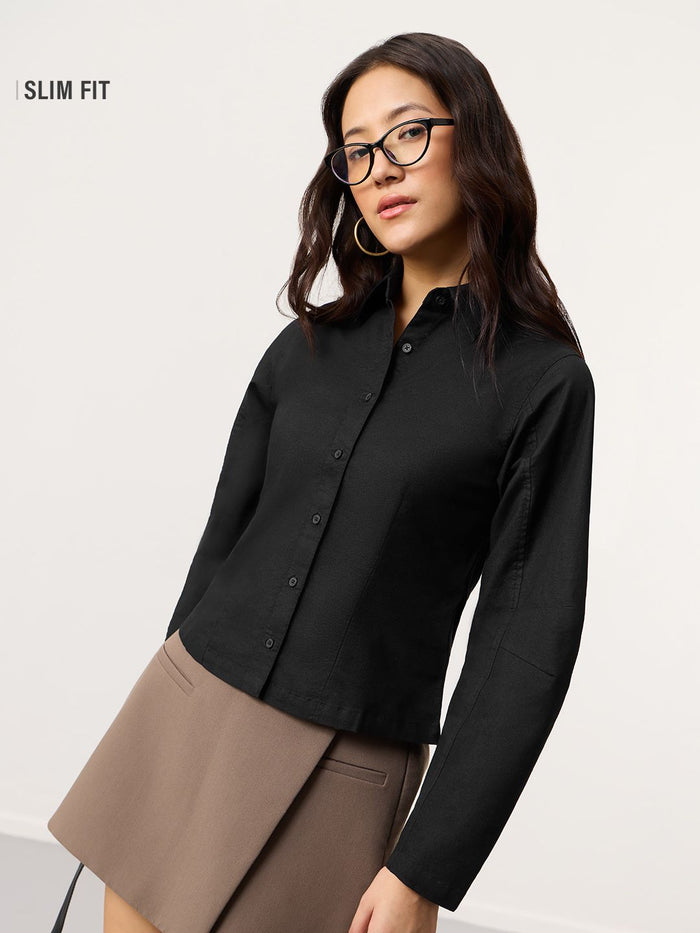 Tailored Solids: Phantom Women Fitted Shirts