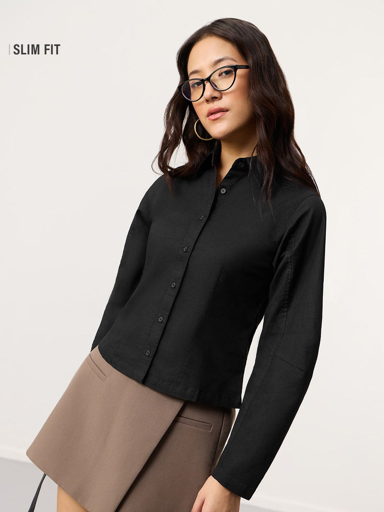 Tailored Solids: Phantom Women Fitted Shirts