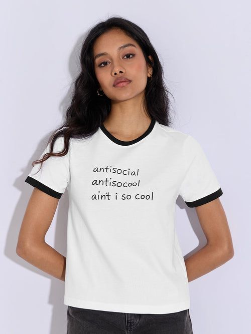 TSS Originals: Antisocial Women Regular T-Shirts