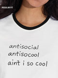TSS Originals: Antisocial Women Regular T-Shirts