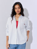 Striped Shirt: No Hard Feelings Women Oversized Shirts