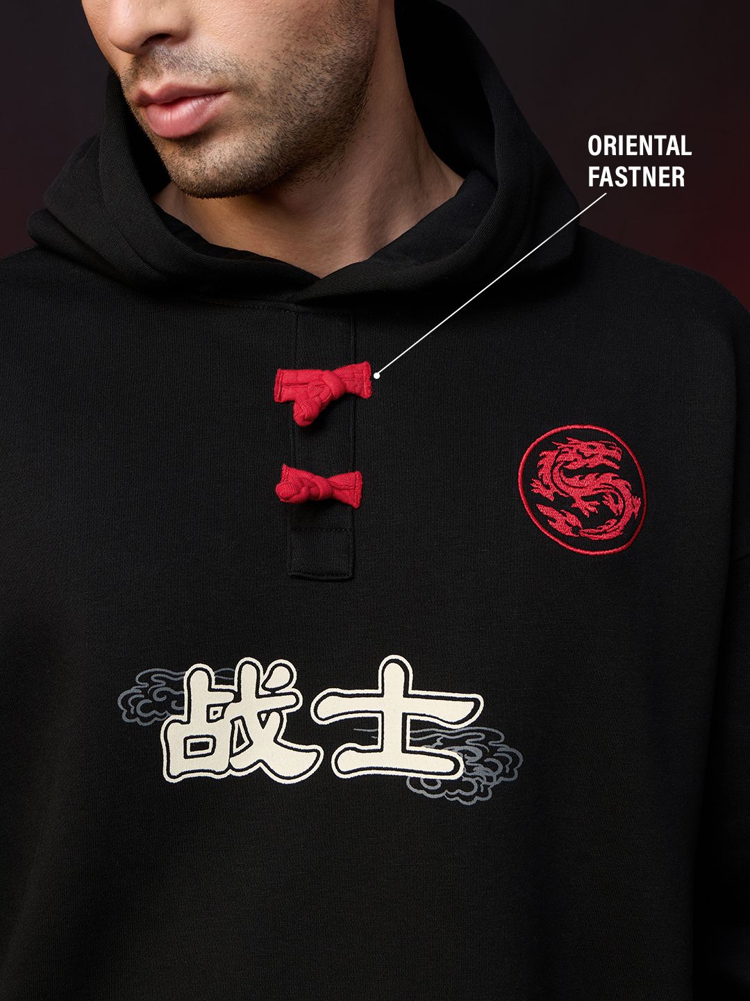 Oversized Hoodie: Warrior Men Oversized Hoodies