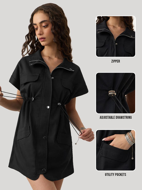 Utility Dress: Rich Black Women Fashion Dresses