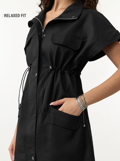 Utility Dress: Rich Black Women Fashion Dresses