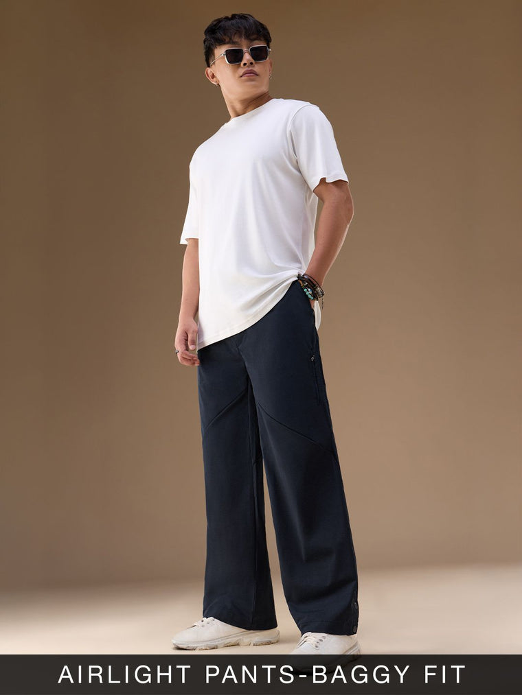 Airlight Utility Pants: Navy Blue Men Pants
