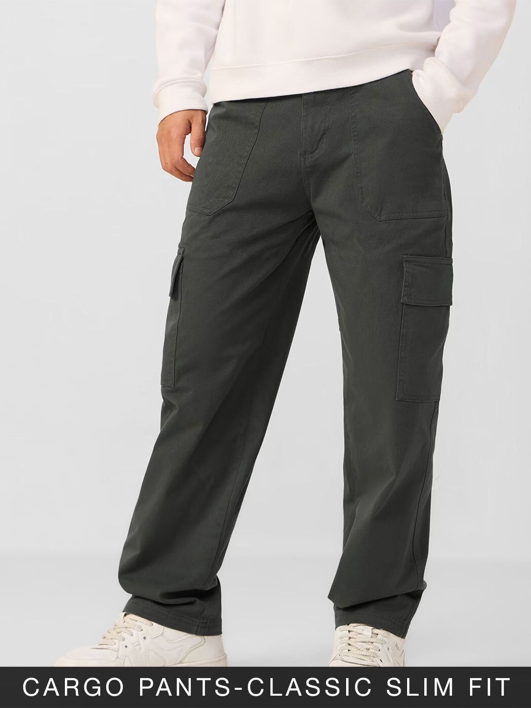 Cargo: Dark Grey Men Cargo Pants